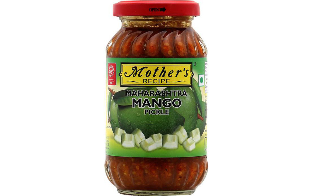 Mother's Recipe Maharashtra Mango Pickle  Glass Jar  300 grams